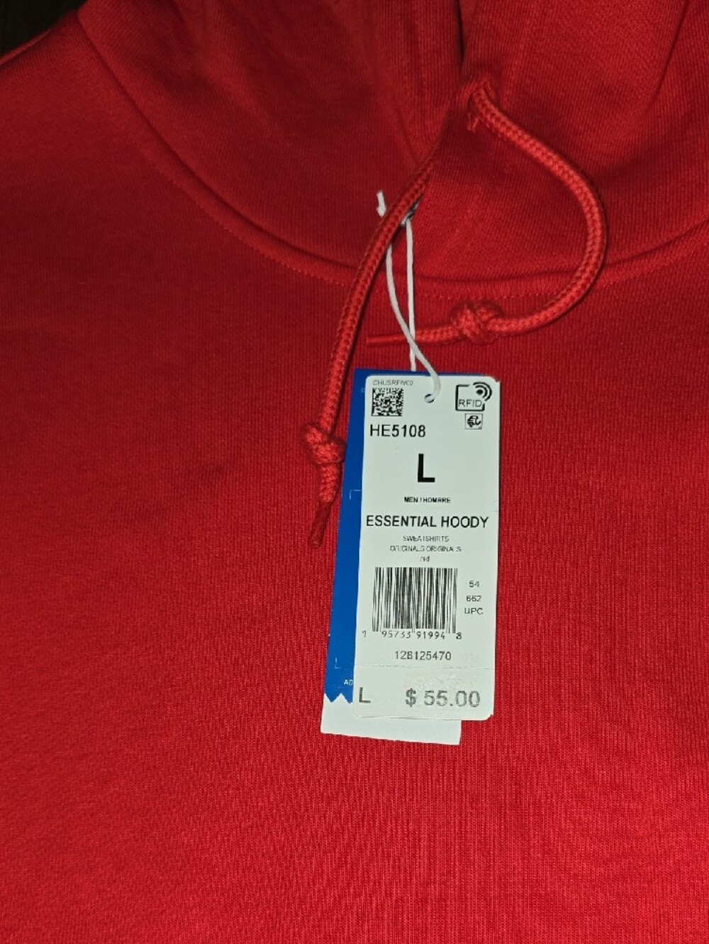 adidas Red Hooded Sweatshirt and Joggers Set - Picture 2 of 3